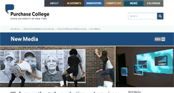 Desktop Screenshot of newmedia.purchase.edu